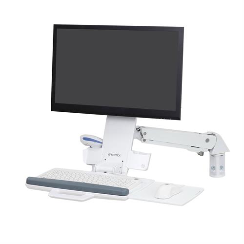 ERGOTRON SIT-STAND STYLEVIEW COMBO ARM WHITE