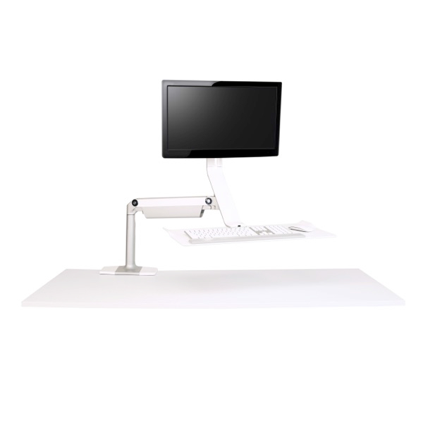 HUMANSCALE QUICKSTAND LITE SINGLE CLAMP WHI