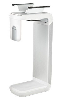 Humanscale CPU Holder 200, with Sliding Track in White