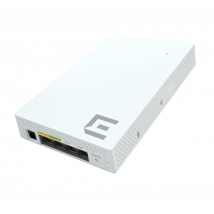 Extreme Networks AP302W-WR Indoor WiFi 6 Access Point w/Wallplate. 2x2 radios with dual 5GHz and 4 GE Ethernet ports with PoE Out. Internal Antennas.