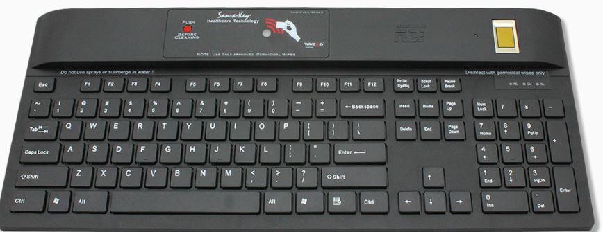 KSI KEYBOARD 1700 104K CLN FINGER/RFID 125F USB BK