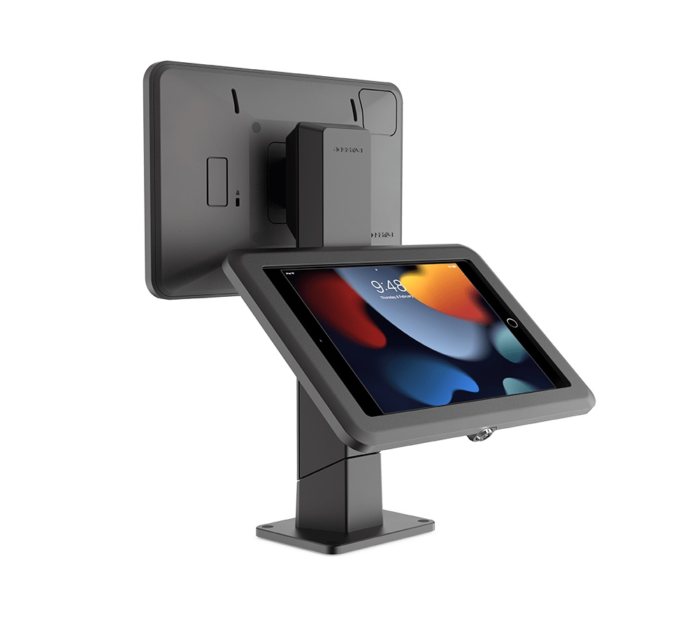 BOSSTAB DUAL STAND SCRW MNT ELITE IPAD-10.2 BLK