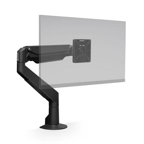 HAT Collective E2 Single Monitor Arm with Top Down Clamp - Supports a Single Monitor from 1-9Kg for Flat monitors and up to 7.2Kg for curved monitors