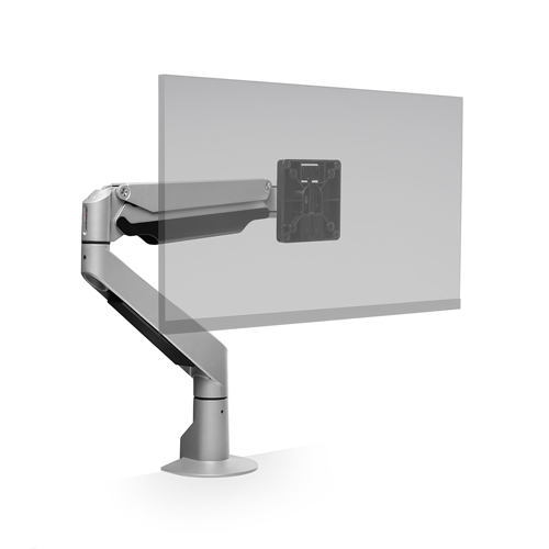 HAT Collective E2 Single Monitor Arm with Top Down Clamp - Supports a Single Monitor from 1-9Kg for Flat monitors and up to 7.2Kg for curved monitors