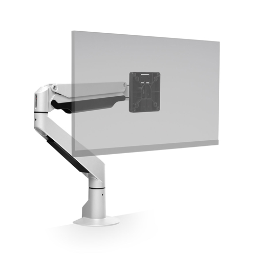 HAT Collective E2 Single Monitor Arm with Top Down Clamp - Supports a Single Monitor from 1-9Kg for Flat monitors and up to 7.2Kg for curved monitors