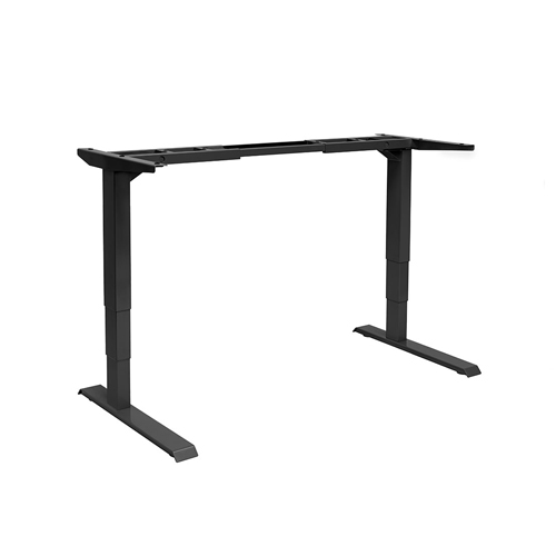 HAT (HI-HAT) Desking Frame with Dual Motors, Anti-Collision and 3 Stage Legs - Black