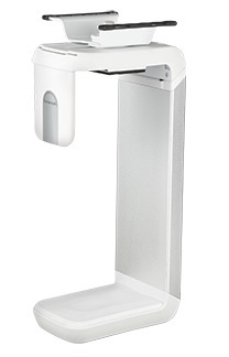 Humanscale CPU Holder 600, with Sliding Track in White