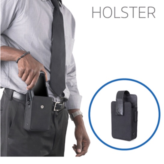 SPACEPOLE HOLSTER W/MAGNETIC CLOSE FOR MOBILE DEV