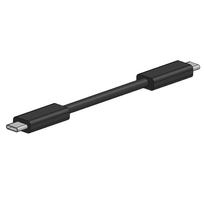 SPACEPOLE CABLE USB-C MALE/MALE 430MM