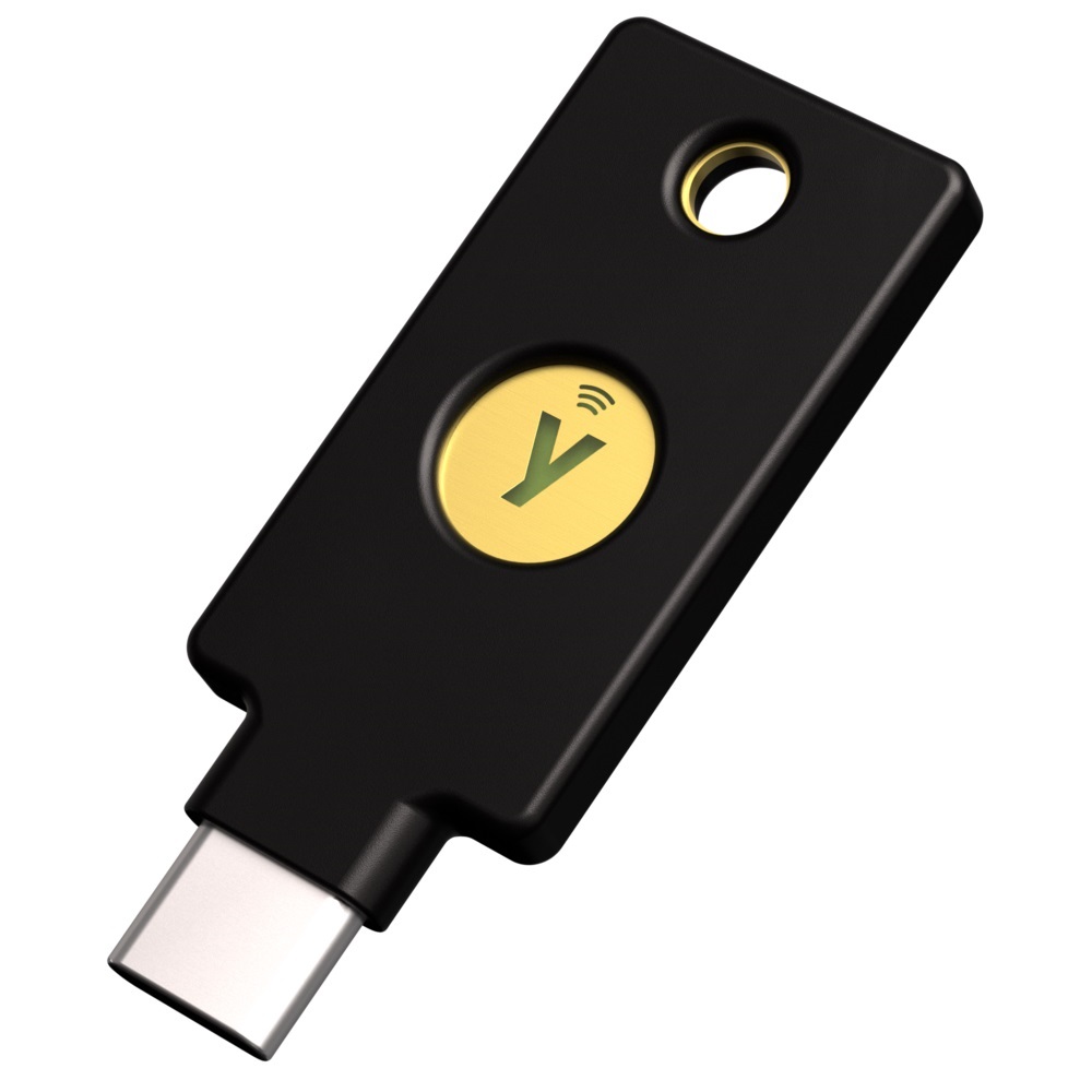 YUBICO YUBIKEY 2FA SECURITY KEY BLK USB-C NFC V5.7