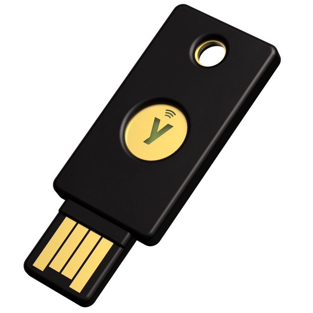 YUBICO YUBIKEY 2FA SECURITY KEY BLK NFC USB-A V5.7