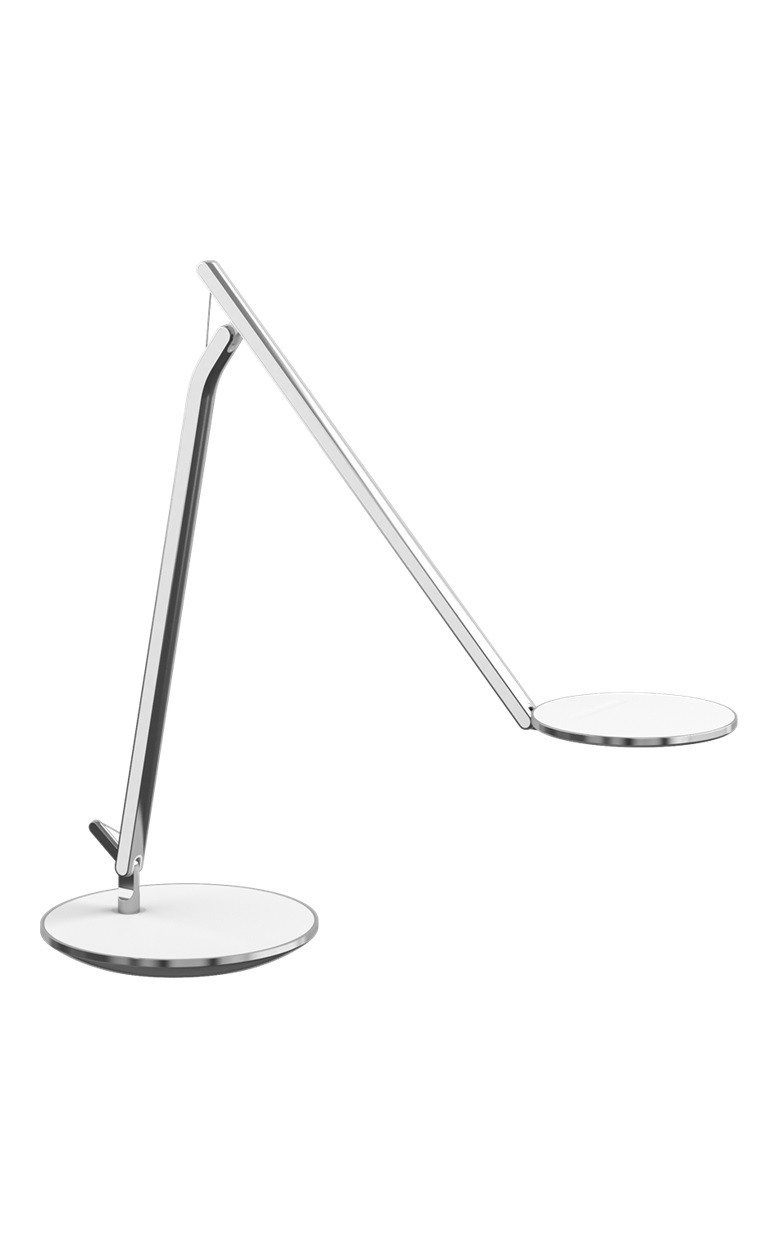 Humanscale Infinity Task Light with Desktop Base and Universal Plug in White