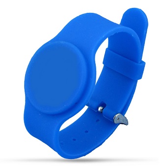 CARDNET WRISTBAND SILICON LF 134.2KHZ ADJ BLUE