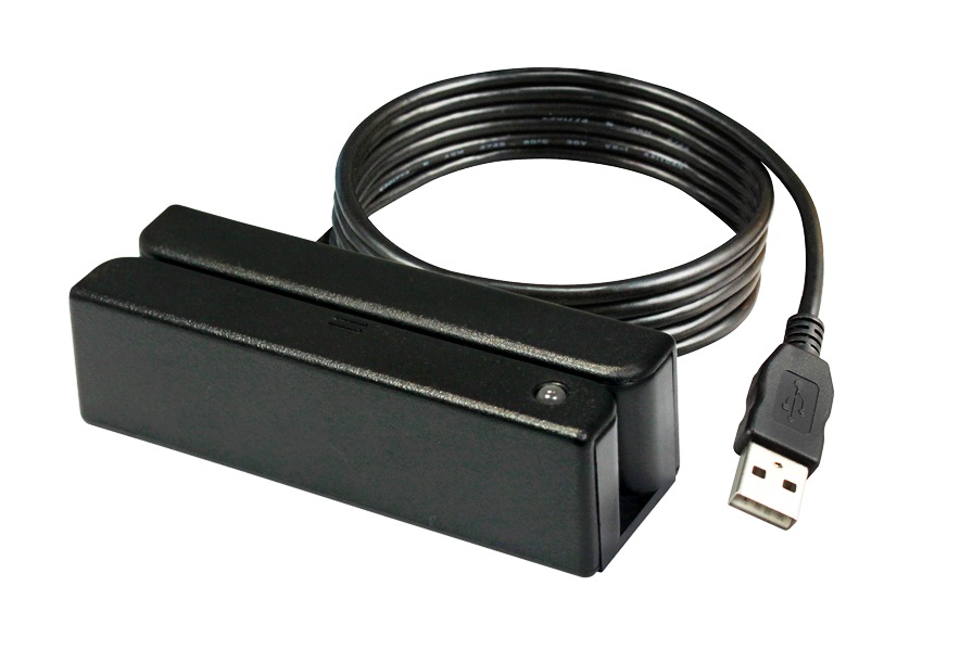 Element Magnetic Stripe Reader, Standalone, Track 1/2/3, USB, Black