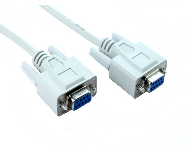 PRINTER CABLE RS232 DB09F/DB09F NULL/MODEM 2M WHI