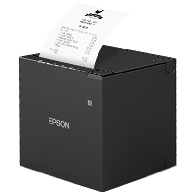 EPSON TM-M30III Black Receipt Printer with Built-In USB & Ethernet. Power Supply & Cable Included.