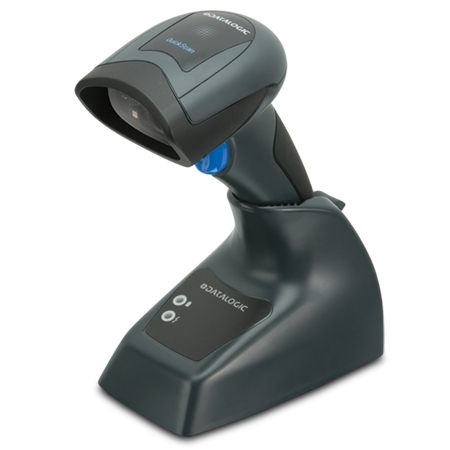 Datalogic QuickScan Mobile QM2430 Black Standard Range 2D Handheld Cordless Imager USB Barcode Scanner Kit - Includes Scanner, Base & USB Cable