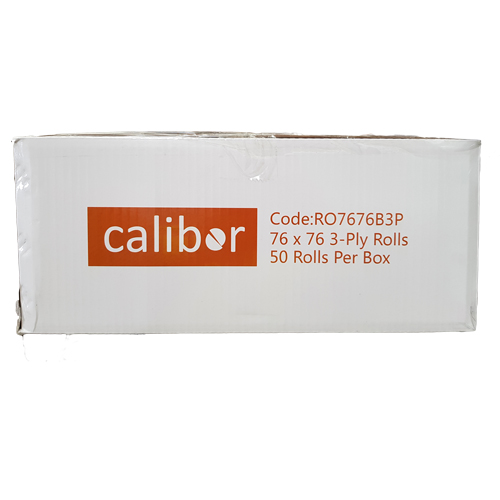 CALIBOR 3PLY PAPER 76X76 50 ROLLS / BOX