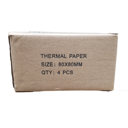 ECO PAPER THERMAL 80X80 4 ROLLS/BOX