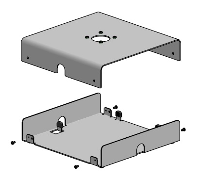 SPACEPOLE COUNTER TOP GARAGE FOR HP BASIC I/O BASE