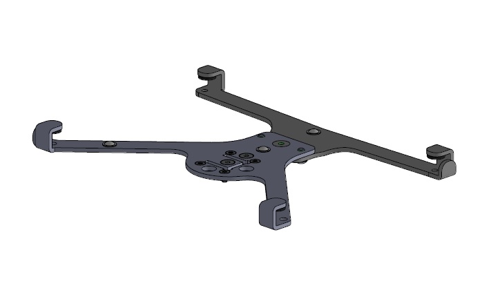 SPACEPOLE X-FRAME MOUNT IPAD MINI BLK