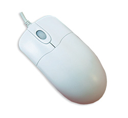 SEAL MOUSE IP68 SCROLL WHEEL USB WHITE