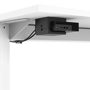 Humanscale Thin Client Holder with Underdesk Mount in Black