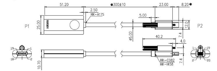 ELEMENT CABLE FEDP (MINI DP) TO HDMI DONGLE 300MM