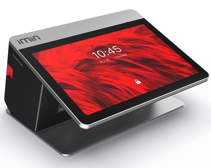 iMin Falcon 1 Tablet POS, 4GB RAM + 32GB ROM, 10" PCAP Touch screen and 2.4" Customer Display, 4G/Bluetooth/Wi-Fi, Printer, NFC, Android 11