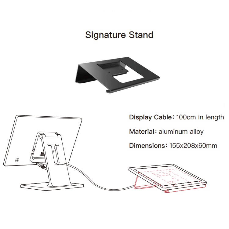 IMIN POS SWAN 1 CDU DETACHABLE DISPLAY STAND SIGN