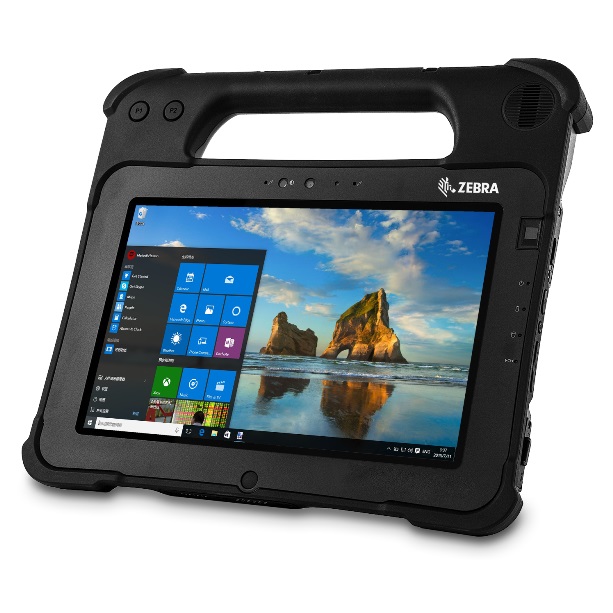 Zebra L10ax XPad, 10.1", 1000 Nit Display, Win11 Pro, i5 11th Gen, 8GB, 256GB PCIe SSD, WLAN, BCR, FPR, F&R Cameras, NFC, IP65