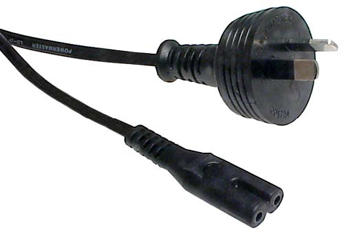 CABLE POWER CORD FIGURE-OF-8 2M BLK ANZ